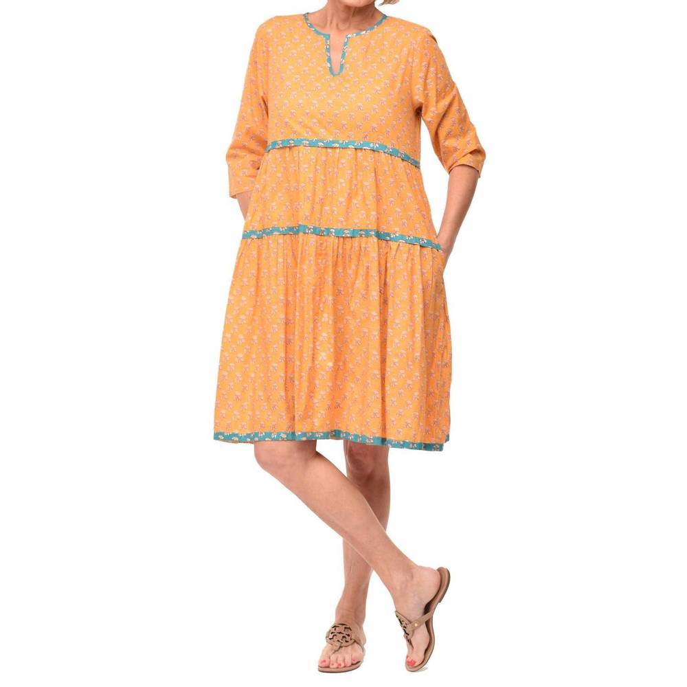 NEW TULIP CLOTHING hayley dress in saffron